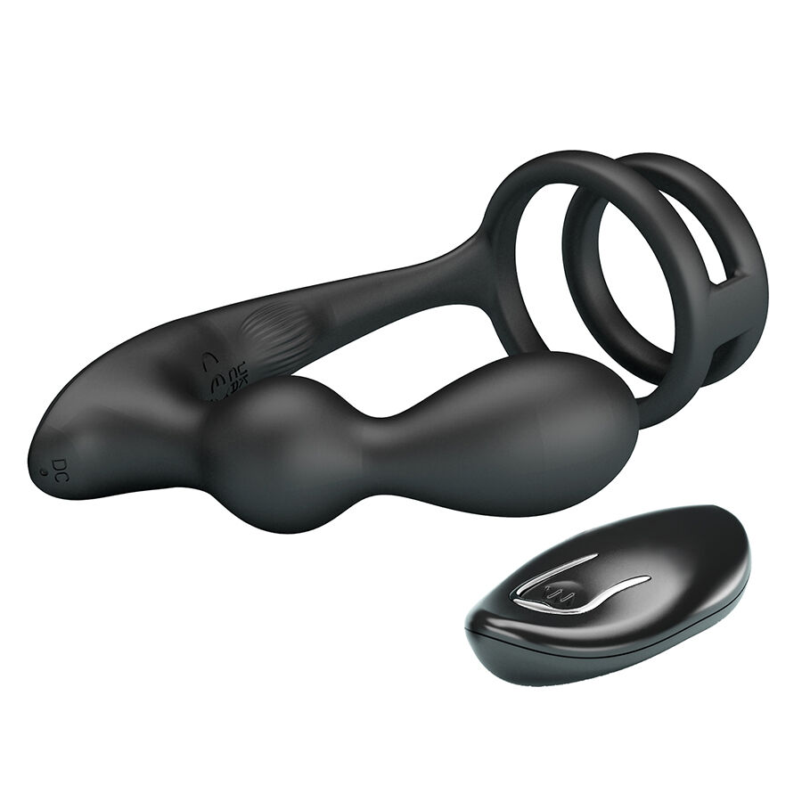 Doppio Anello e Plug Anale con Telecomando — MR Play