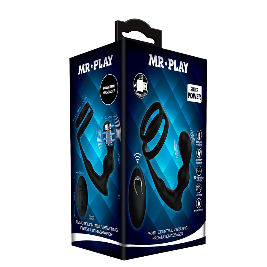 Doppio Anello e Plug Anale con Telecomando — MR Play