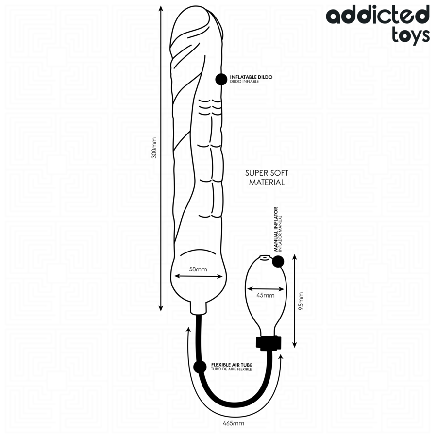 Dildo Gonfiabile XL — Addicted Toys