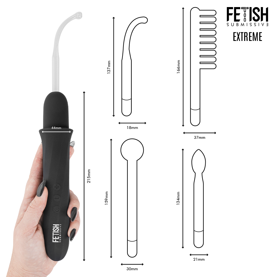 Wand Elettrostimolazione Alta Frequenza — Fetish Submissive