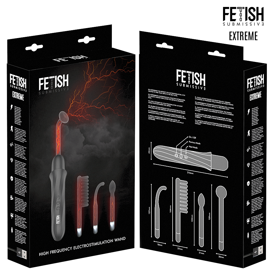 Wand Elettrostimolazione Alta Frequenza — Fetish Submissive