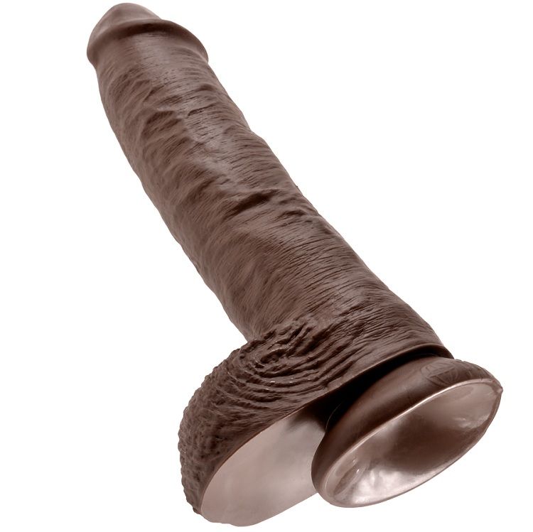 King Cock 25,4 cm Marrone con Sfere — Pipedream
