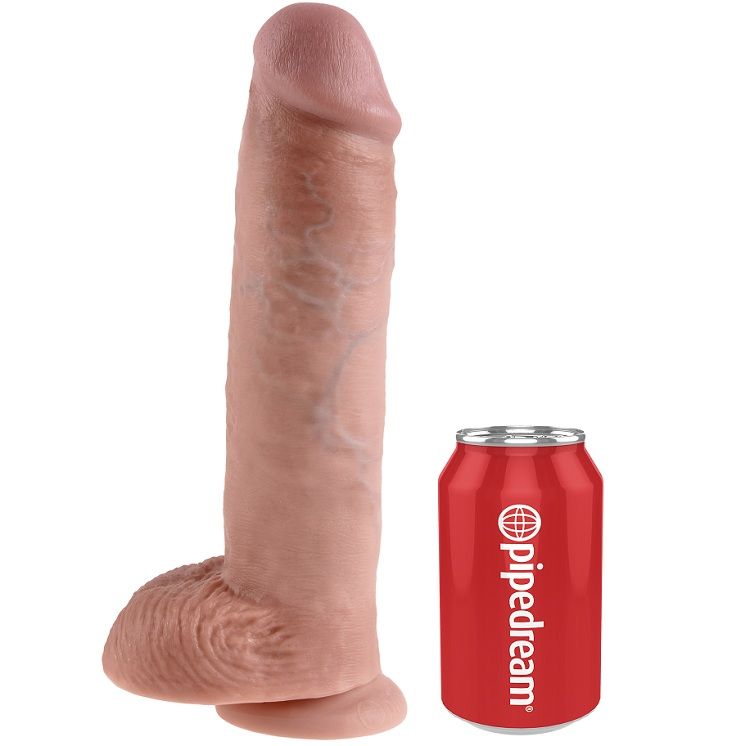 King Cock 28 cm Carne con Sfere — Pipedream