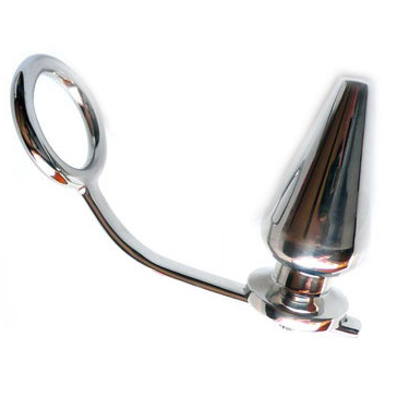 Anello con tappo anale 45 mm — Metal Hard