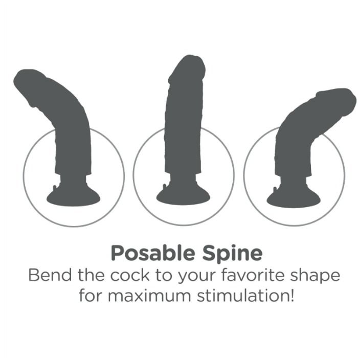 King Cock Vibrante 23 cm Naturale — Pipedream
