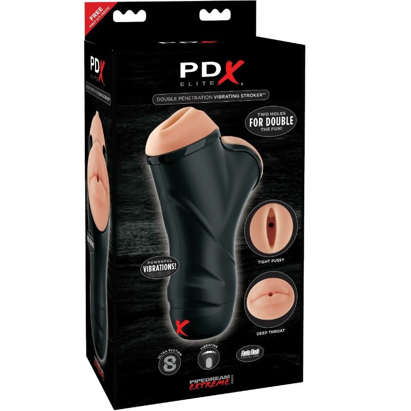 Stroker Vibrante a Doppia Penetrazione — PDX Elite