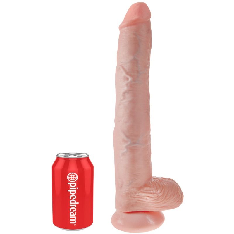 King Cock 35,6 cm Flesh con Sfere — Pipedream