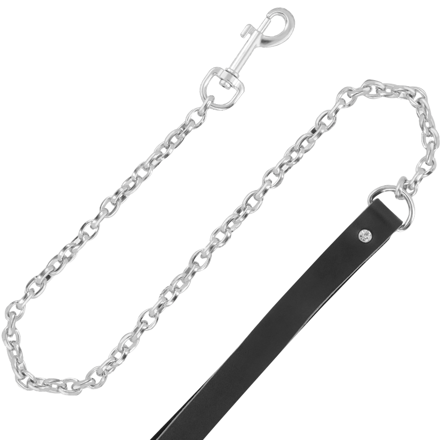 Collare posturale con guinzaglio a catena — Darkness