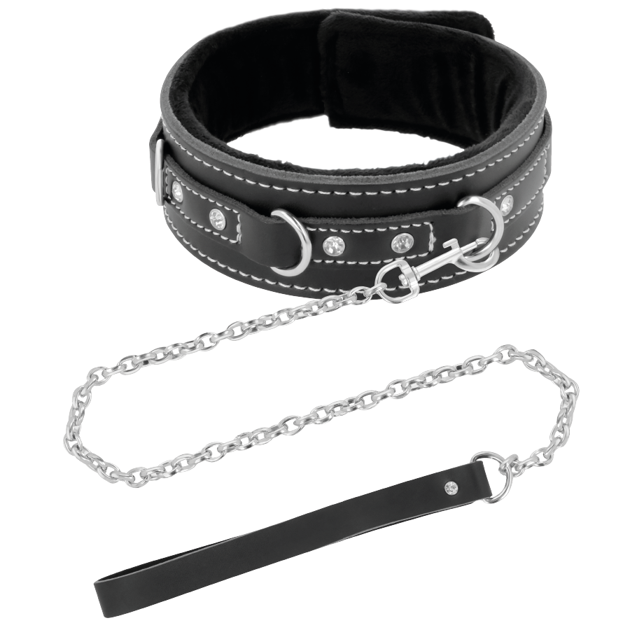 Collare posturale con guinzaglio a catena — Darkness