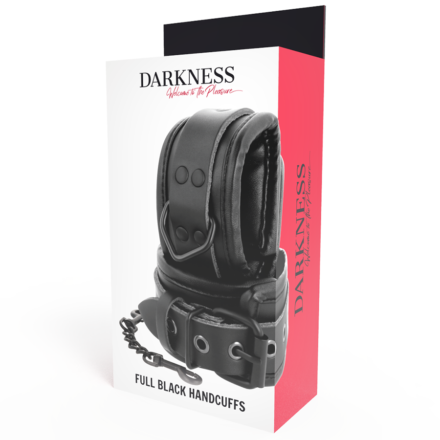 Manette regolabili in ecopelle nera — Darkness
