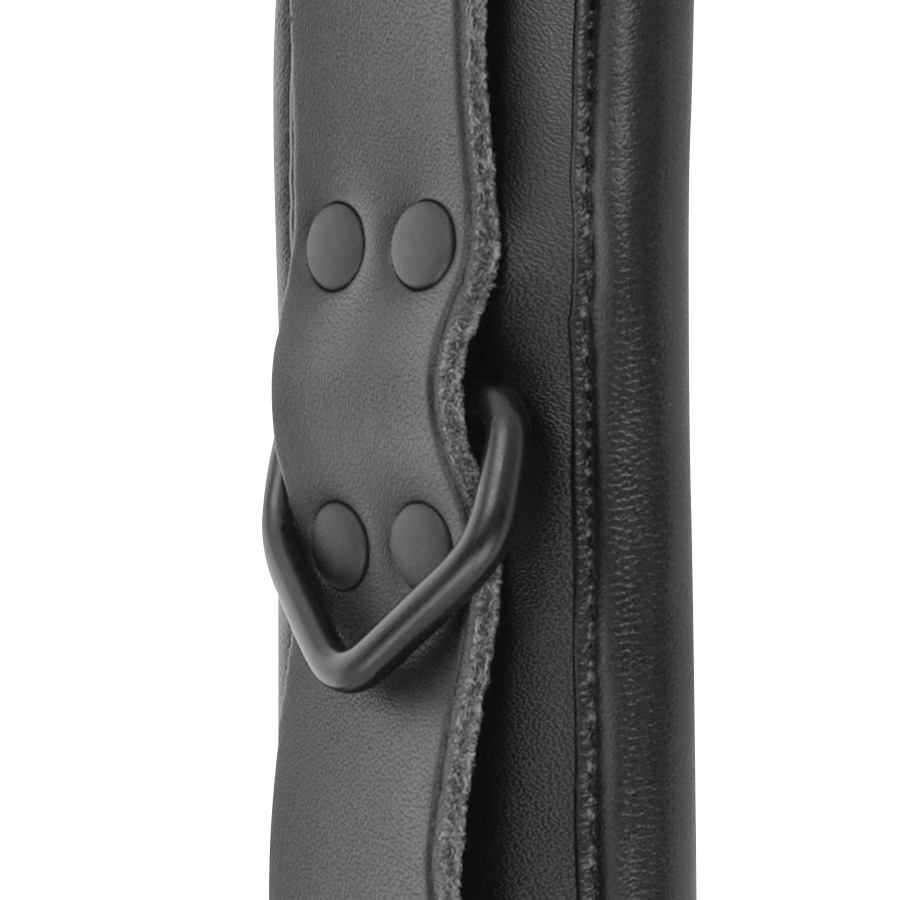 Cavigliere regolabili in ecopelle nera — Darkness