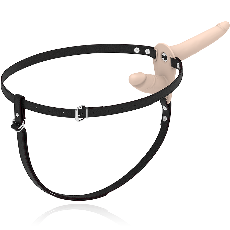 Harness a Doppia Penetrazione Flesh — Fetish Submissive