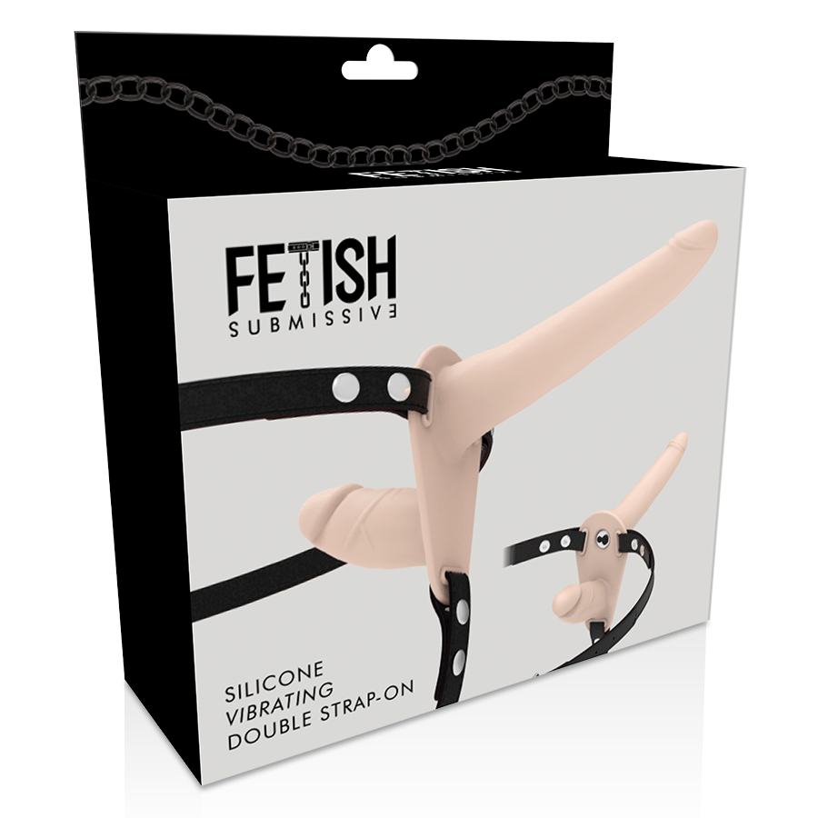 Harness a Doppia Penetrazione Flesh — Fetish Submissive