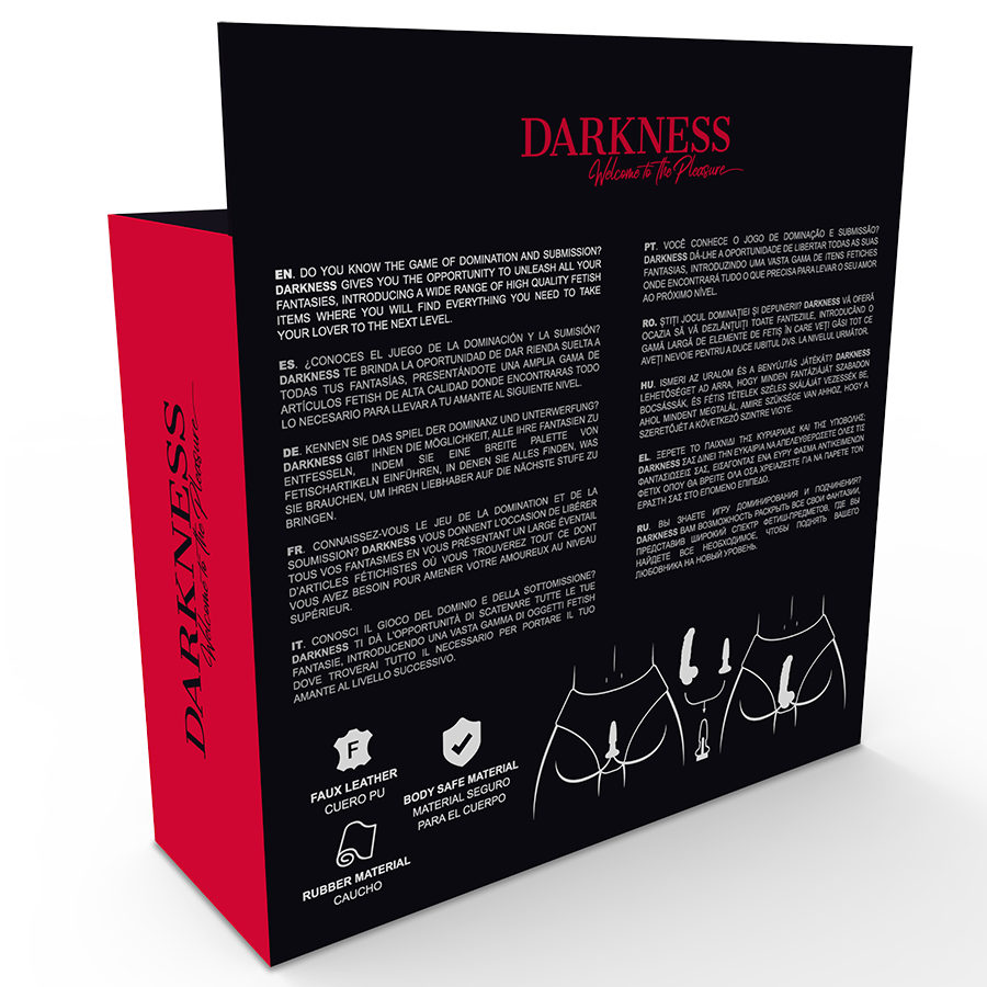 Slip con Plug e Dildo Intercambiabili — Darkness