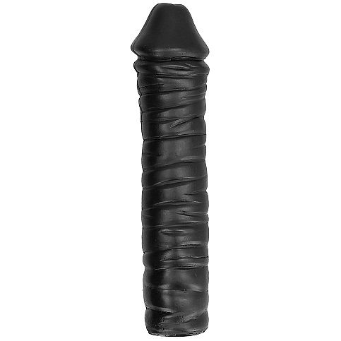 Dong scanalato 38 cm — All Black
