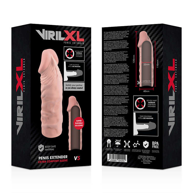 Estensione in silicone V5 naturale — VirilXL