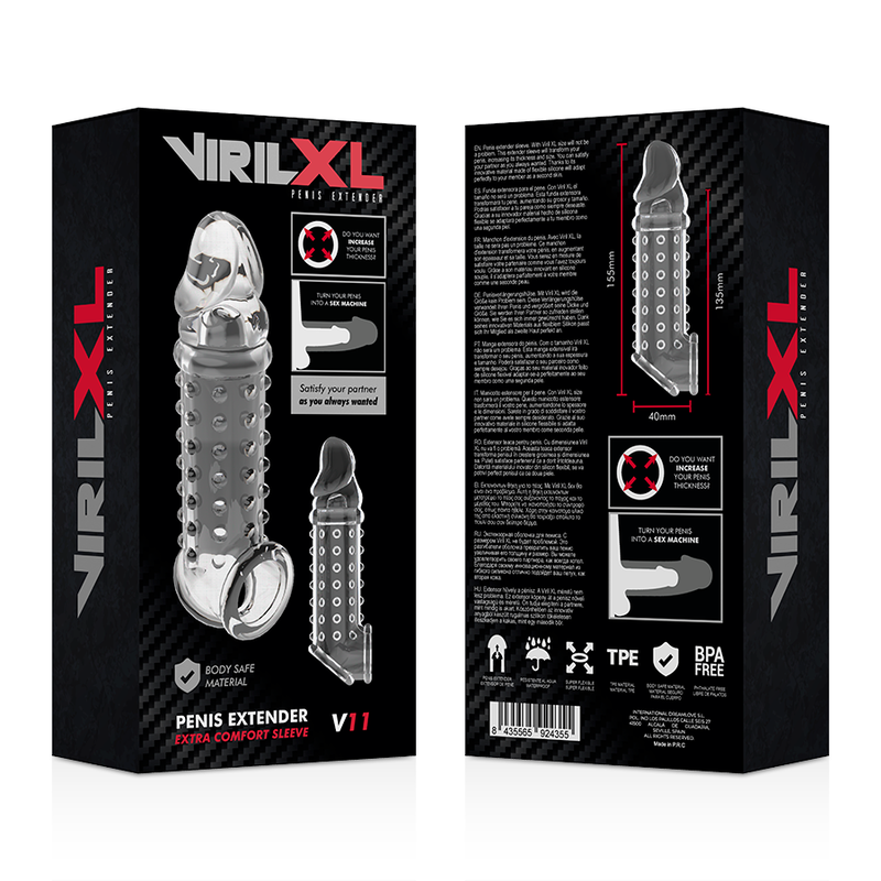 Estensione e guaina V11 trasparente — VirilXL