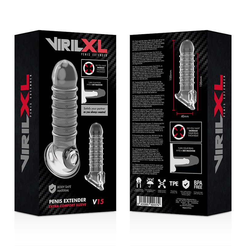 Estensione e guaina V15 trasparente — VirilXL