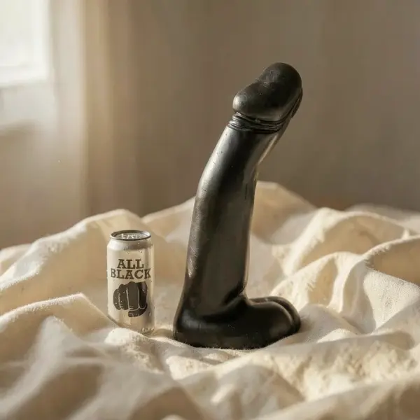Dildo Realistico Nero 29 cm — All Black