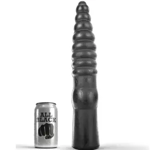 Dildo scanalato 33 cm — All Black