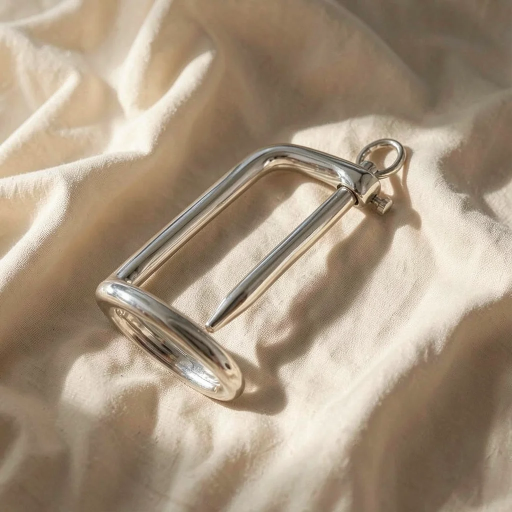Anello per glande con plug uretrale — Metal Hard