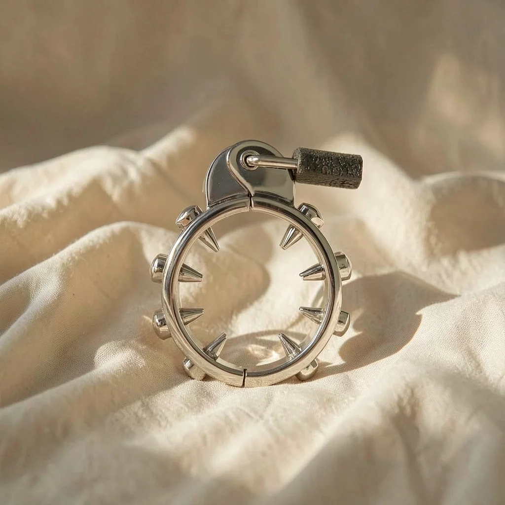 Anello di Castità con Punte — Metal Hard