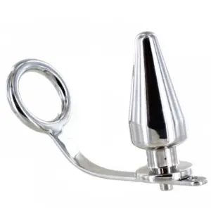 Anello con tappo anale 45 mm — Metal Hard