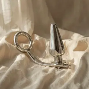 Anello con tappo anale 45 mm — Metal Hard