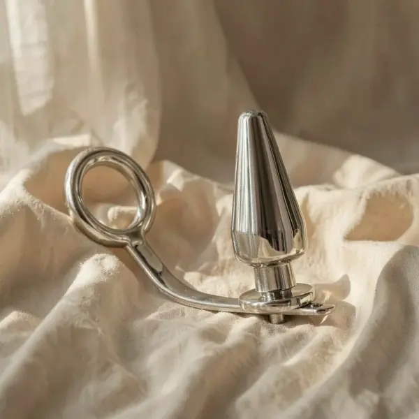 Anello con tappo anale 45 mm — Metal Hard