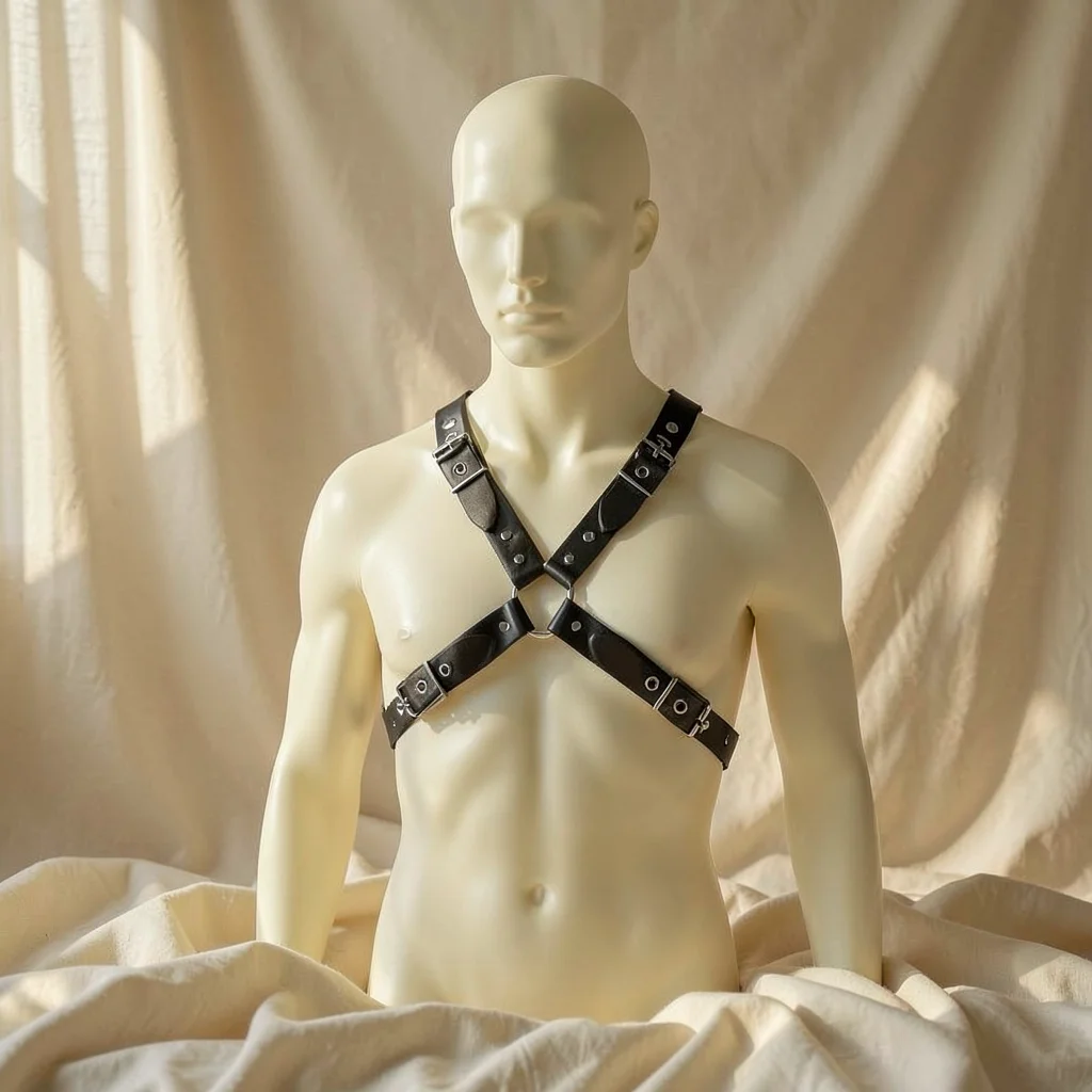 Imbracatura con fibbia nera — Leather Body