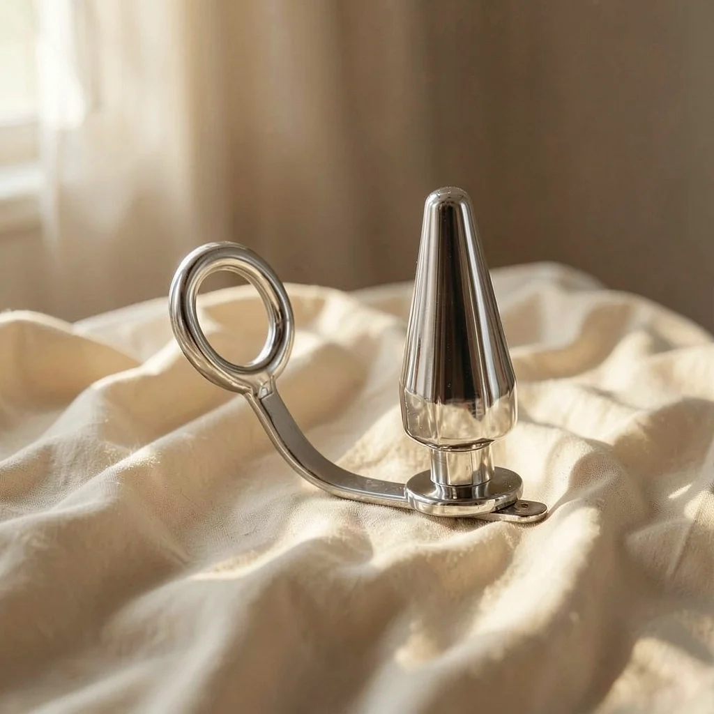 Anello con Plug Anale — Metal Hard