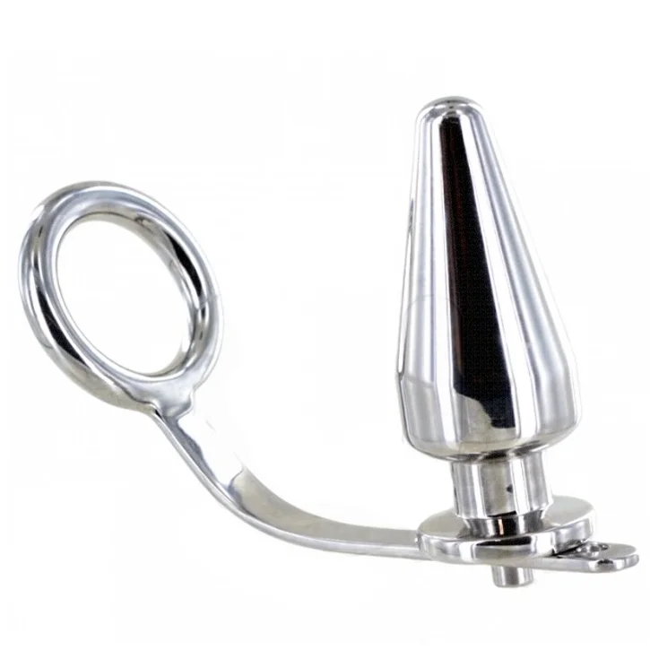 Anello con Plug Anale — Metal Hard
