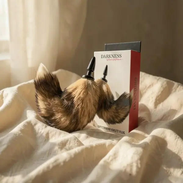 Coda Naturale con Plug Anale — Darkness