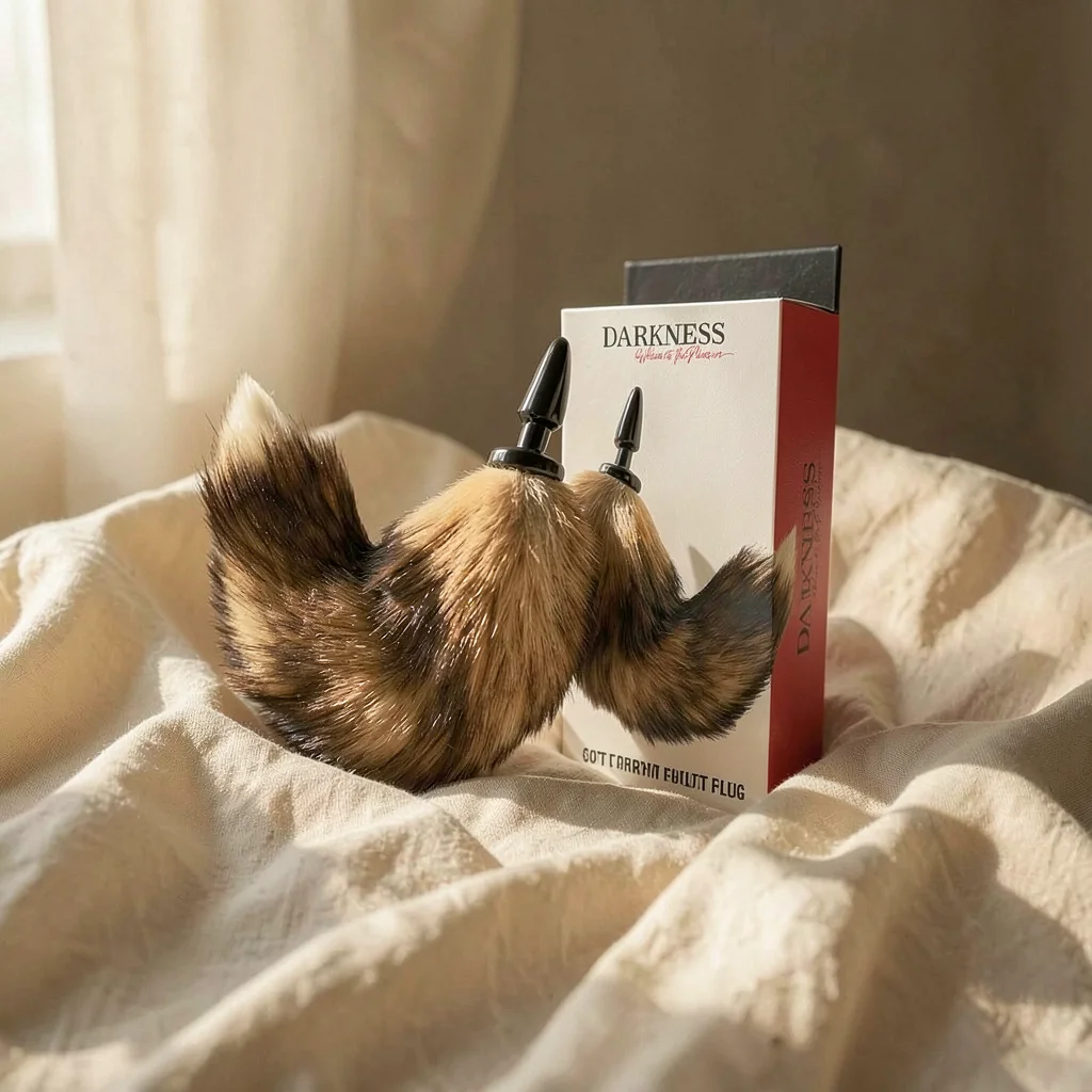 Coda Naturale con Plug Anale — Darkness