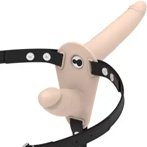 Harness a Doppia Penetrazione Flesh — Fetish Submissive