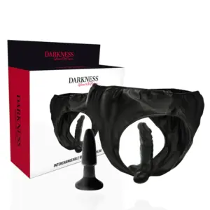 Slip con Plug e Dildo Intercambiabili — Darkness