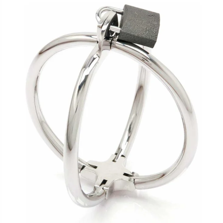 Fermamanette Criss Cross in acciaio — Metal Hard