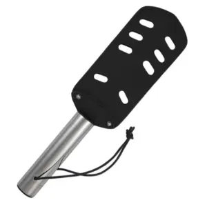 Pagaia in cuoio e acciaio con fori — Metal Hard