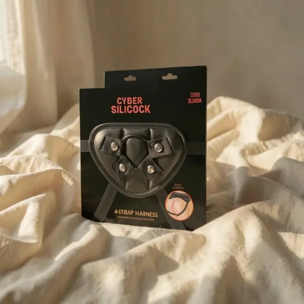 Imbracatura strap-on con 3 anelli — Cybersilicock