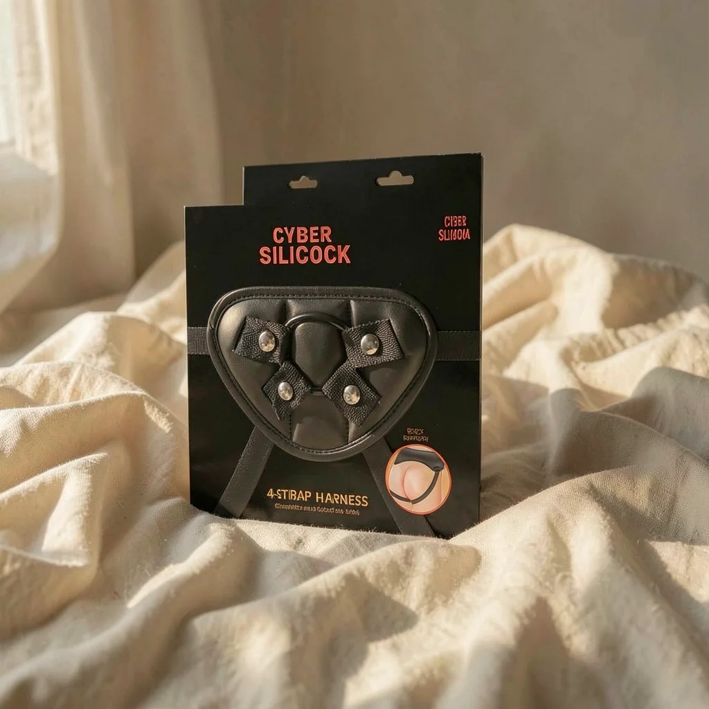 Imbracatura strap-on con 3 anelli — Cybersilicock
