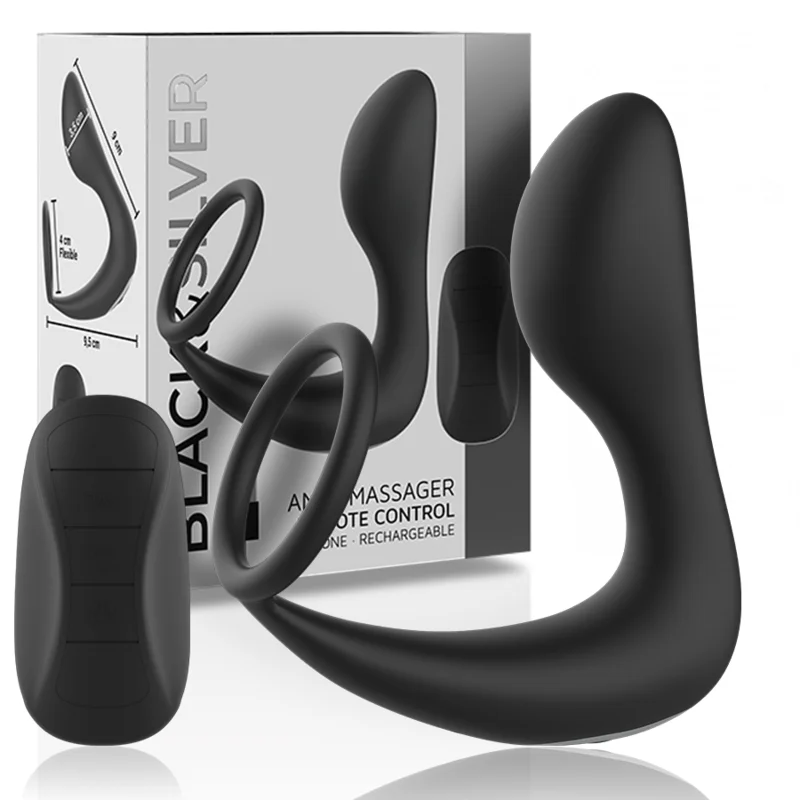 Anal Massage Ring — Black&Silver™