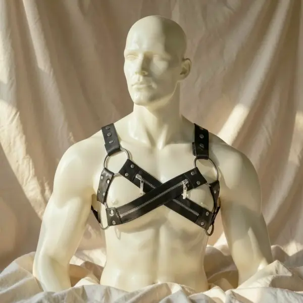 Imbracatura Bulldog Neoprene con Cerniere — Fetish Submissive