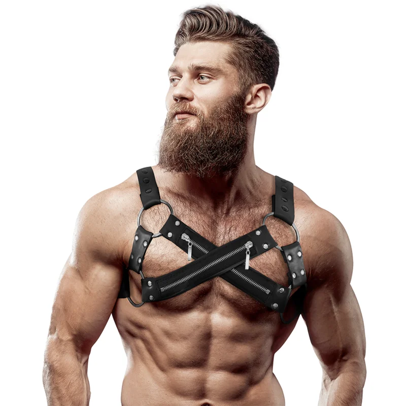 Imbracatura Bulldog Neoprene con Cerniere — Fetish Submissive
