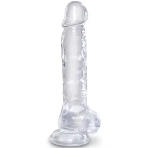 King Cock Clear 16,5 cm Trasparente con Sfere — Pipedream