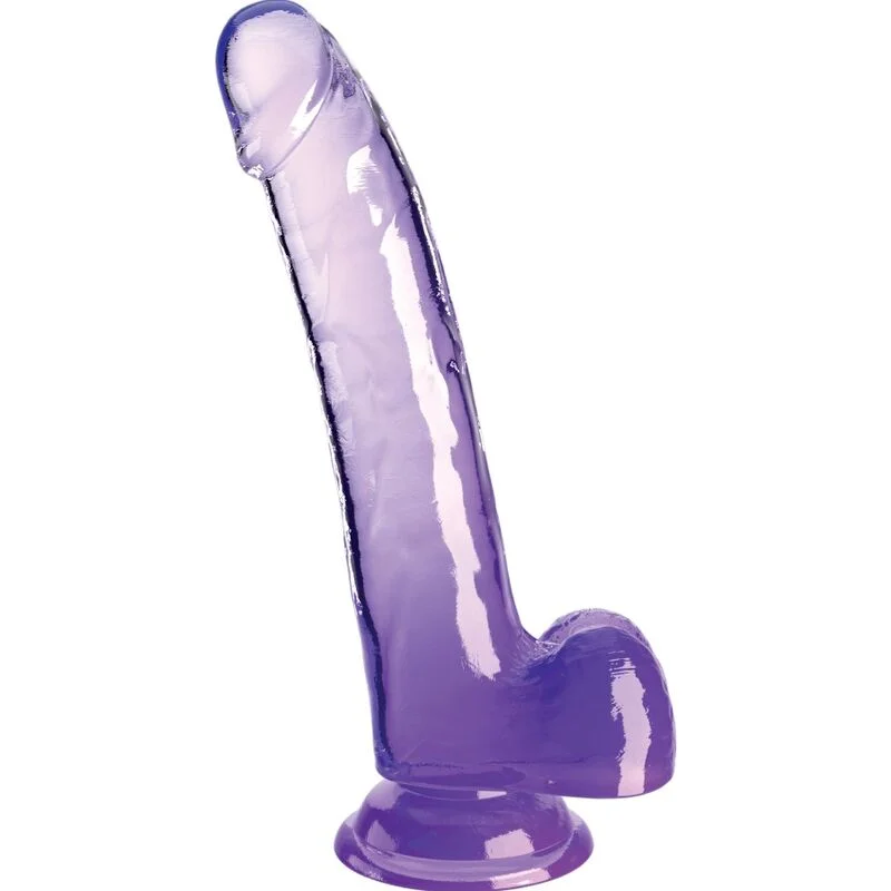 King Cock Clear 20,3 cm Viola con Testicoli — Pipedream