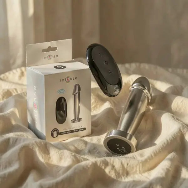 Plug Dildo Vibrante in Metallo S — Intense
