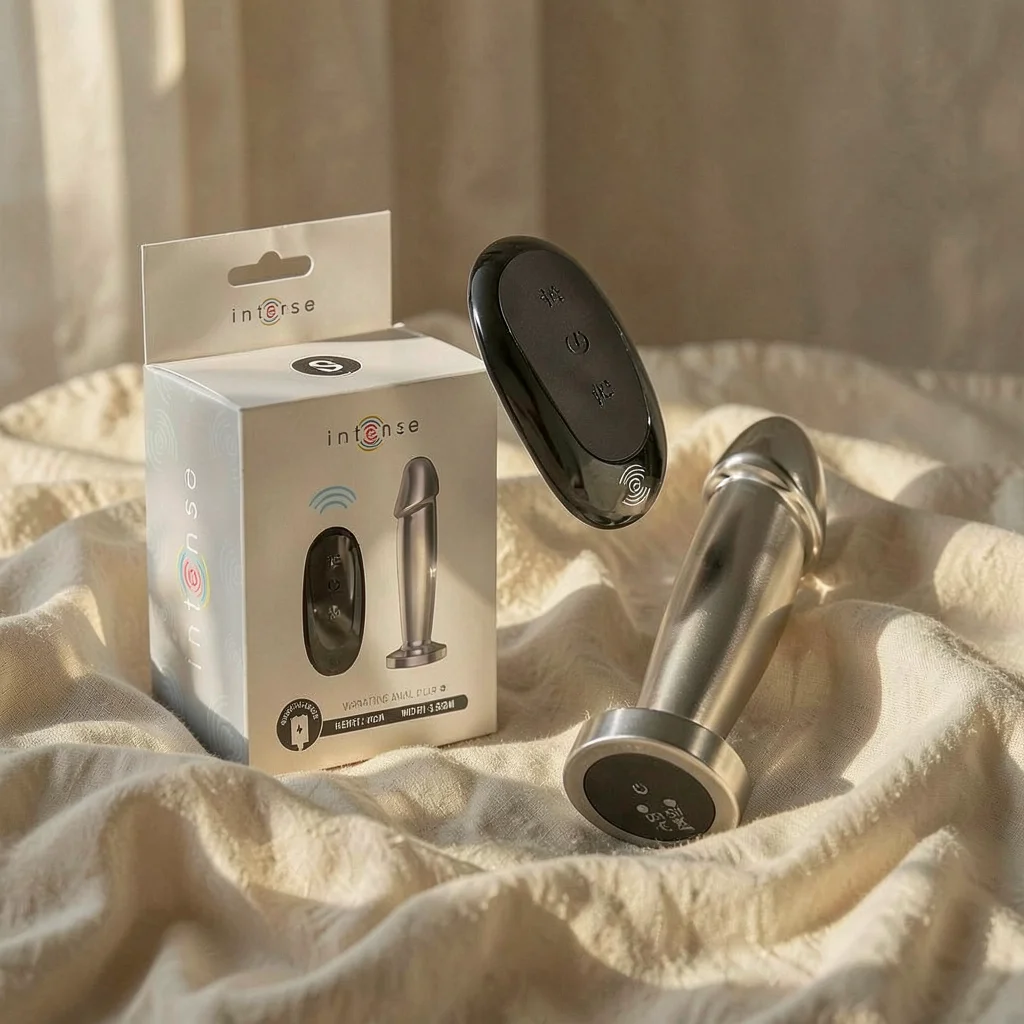 Plug Dildo Vibrante in Metallo S — Intense