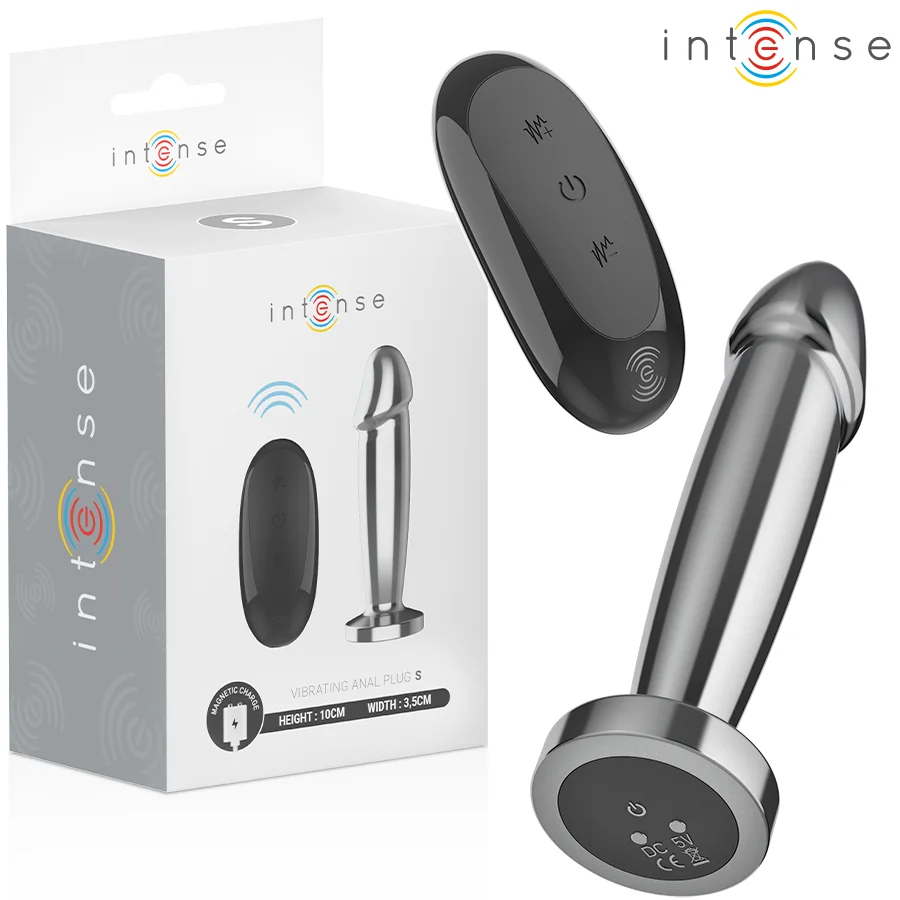 Plug Dildo Vibrante in Metallo S — Intense