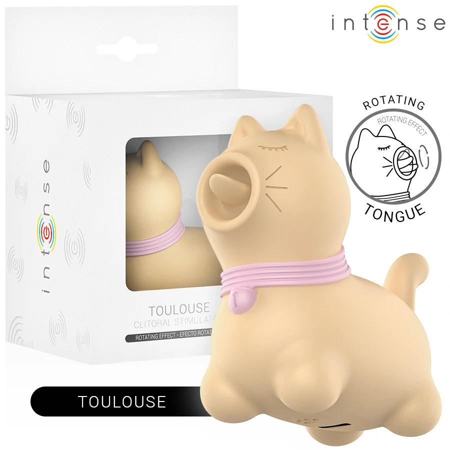 Stimolatore Lingua Rotante Tolosa Giallo — Intense