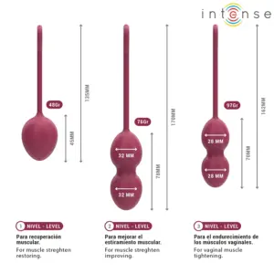 Kit Palline Kegel Charli Bordeaux — Intense